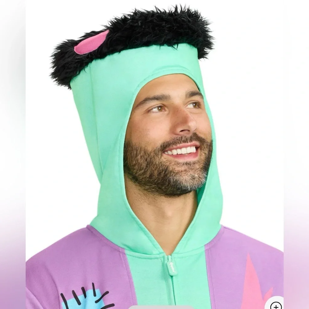 Tipsy Elves Purple, Blue & Mint Monster Onesie Costume - Picture 4 of 5